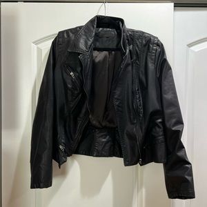 Blank NYC zip leather jacket